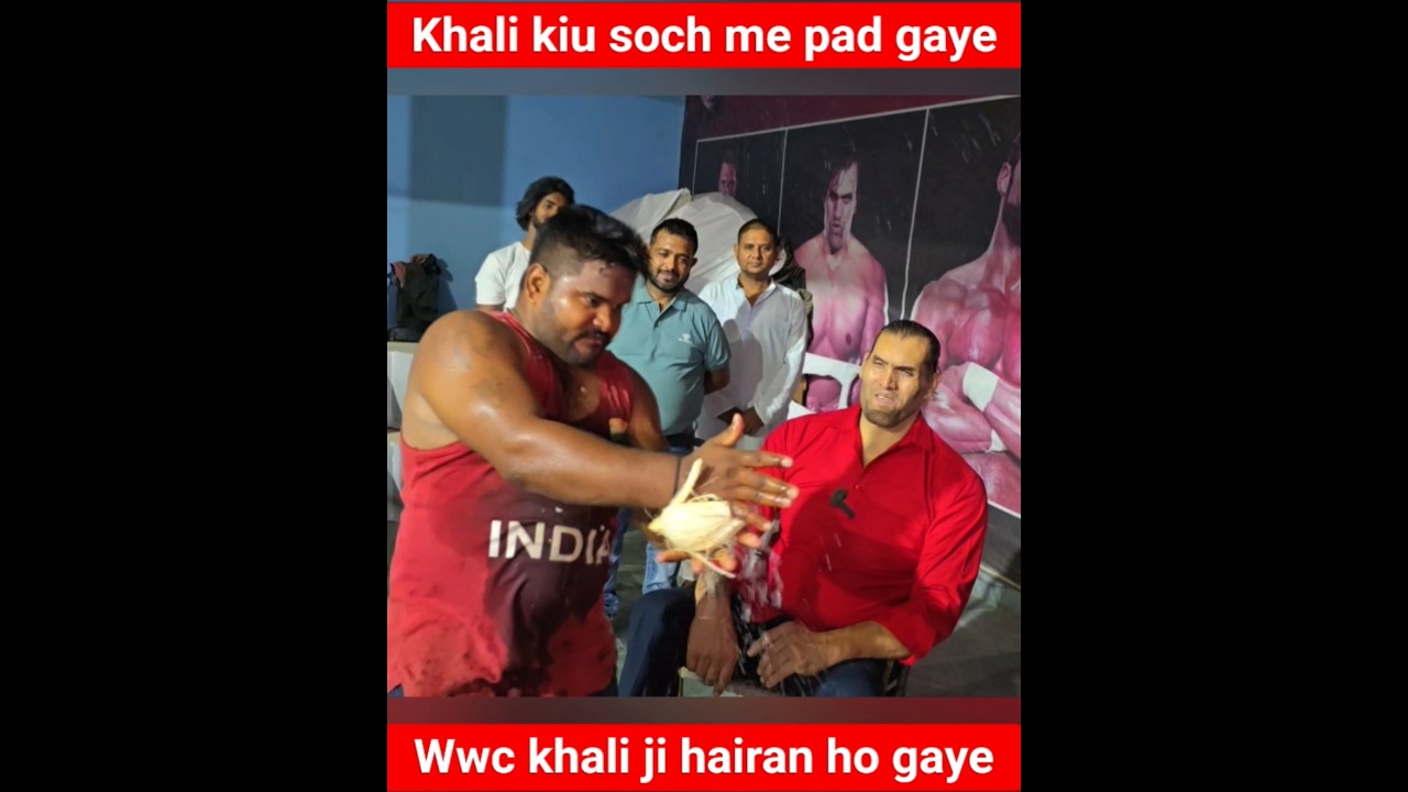 wwc Khali kiu soch me pad gaye 😱 #khali #wwc2025 #wwe #rajbhar #trending #youtube #challenge