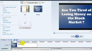How To Add Audio with Windows Movie Maker To Your Video. Tutorial Videos - Part 8 How To Add Audio with Windows Movie Maker To Your Video. Tutorial Videos - Part 8
