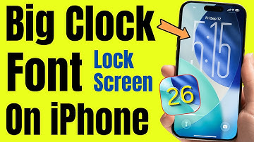 How to Make the Clock bigger on iPhone iOS 26