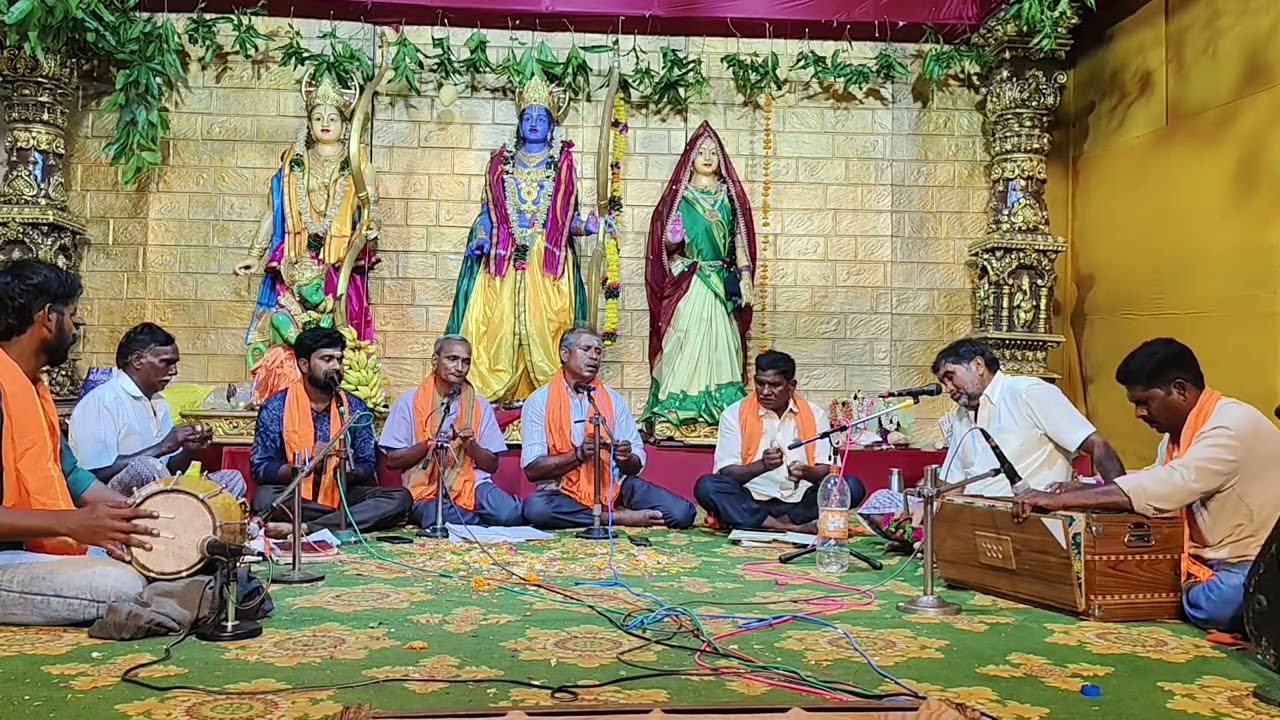 ద్రాక్షారామం... శ్రీశ్రీశ్రీ ప్రసన్నాంజనేయ స్వామివారి సప్త సప్తహం భజన కార్యక్రమం... పటవలగ్రామం బృందం