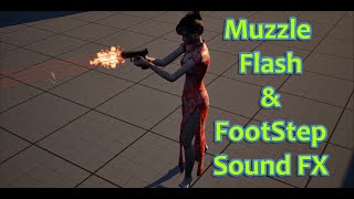 PlayStation 1 Resident Evil in UE5 - Muzzle Flash | Smoke | Footsteps Sound FX (Lesson #13)