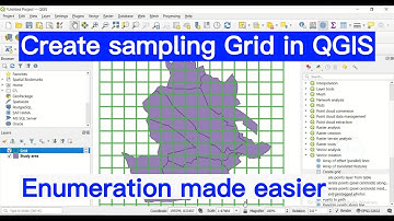 How to Create a Sampling Grid in QGIS | Create Grid or Fishnet Using QGIS