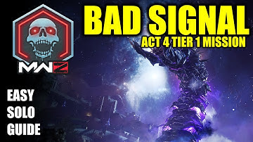 COD MW3 Zombies, Bad Signal Solo mission guide (Act 4 Tier 1 Mission)