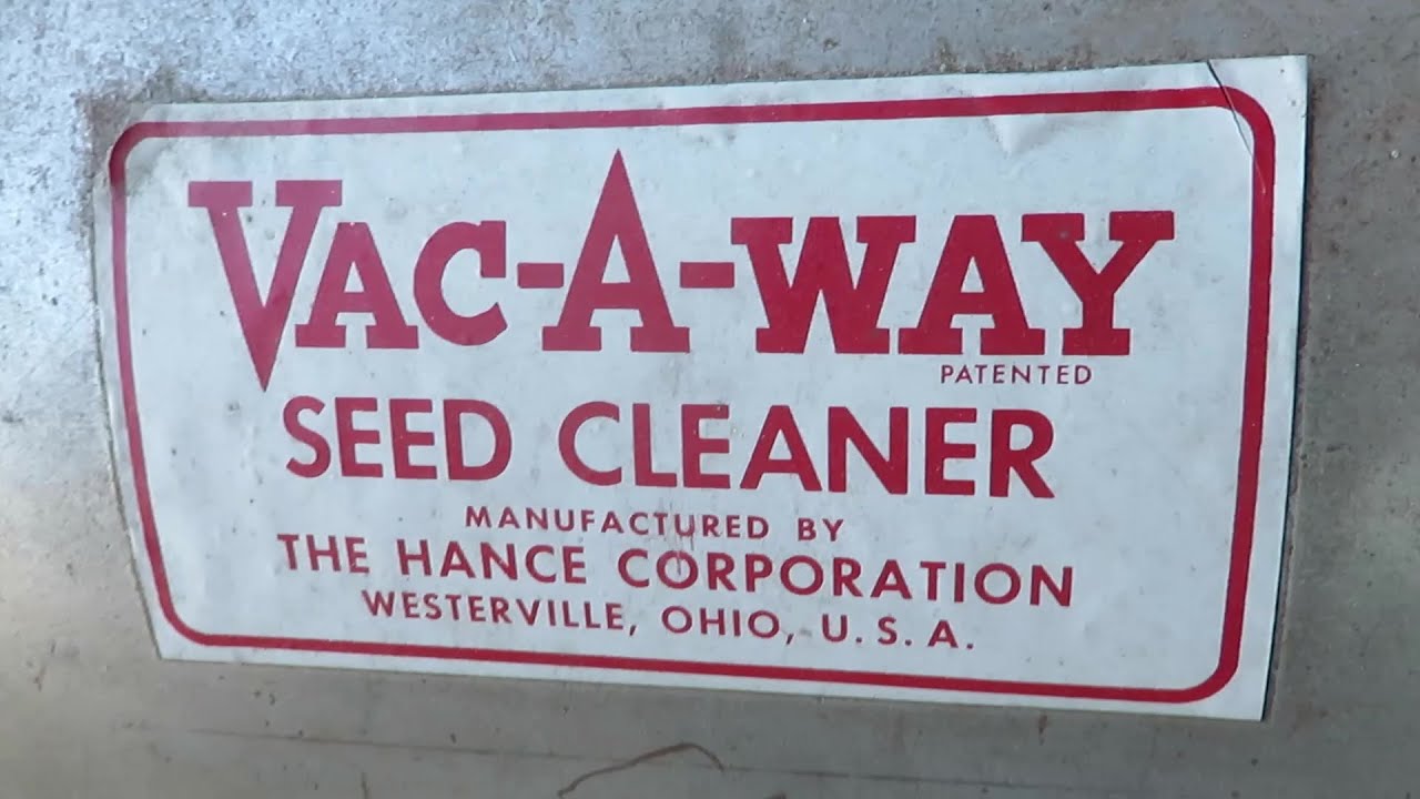 Vac A Way Seed Cleaner cleaning rye YouTube