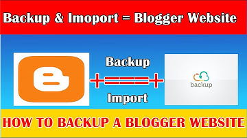 How to Backup and Import Blogspot Websites | How to Take Backup of Your Website in Blogger | Details