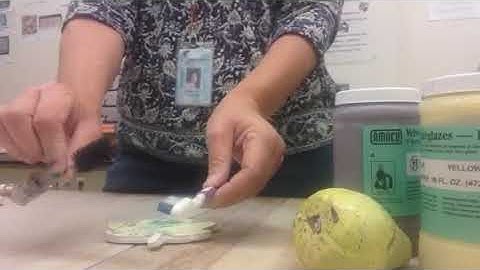 Underglaze Layering Demo Part 2 Bisqueware