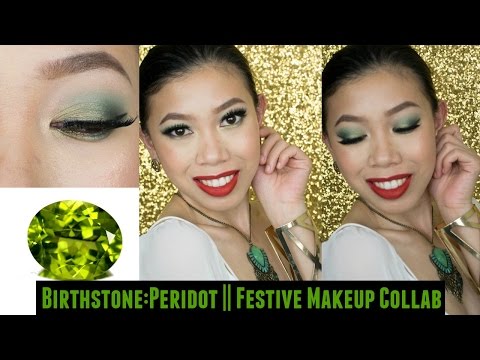 Birthstone: PERIDOT || Festive Holiday Makeup Collab
