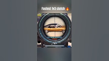 Fastest 1v3 clutch bgmi 🔥#shorts