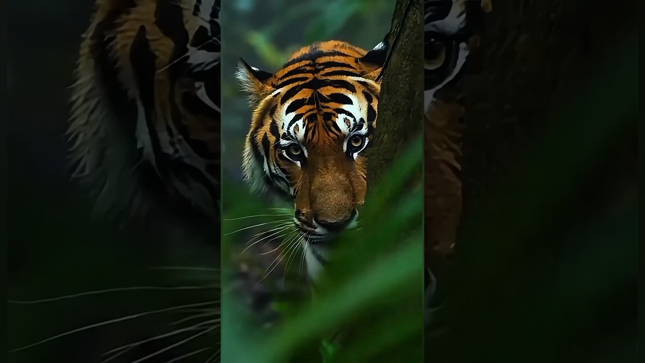 Он думал, что он один… Пока тигр не заметил его‼️