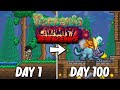 I Spent 100 Days In Terraria CALAMITY REVENGEANCE Mode...