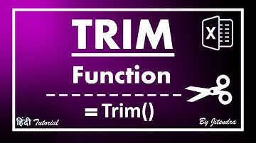 How to use Trim Function in Excel | Vlookup with Trim Function