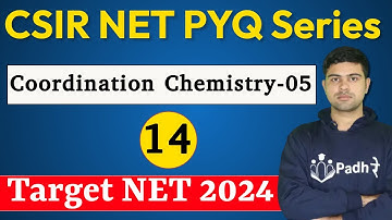 Coordination Chemistry-05 PYQ OF CSIR NET Chemistry Previous Year Paper CSIR NET Chemical science