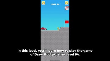 Draw Bridge Puzzle game play level 94🚘