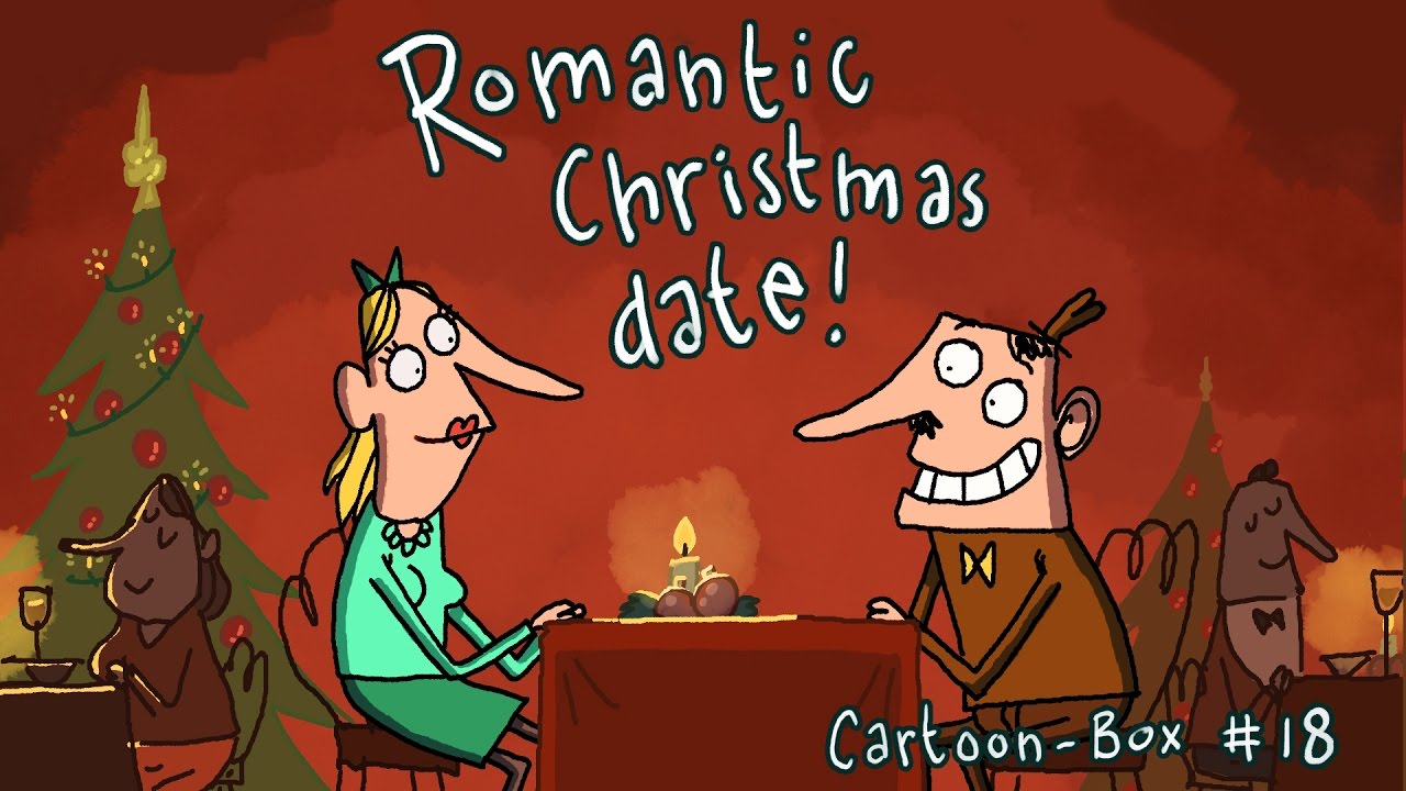 Christmas date. Date cartoon.