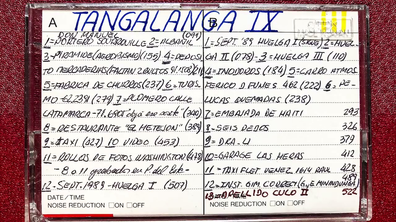 Tangalanga CASSETTE CLANDESTINO 9