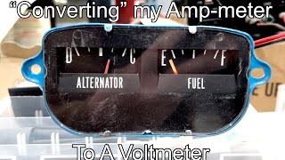 “Converting” an Amp Meter to a Voltage Meter  How I got it done