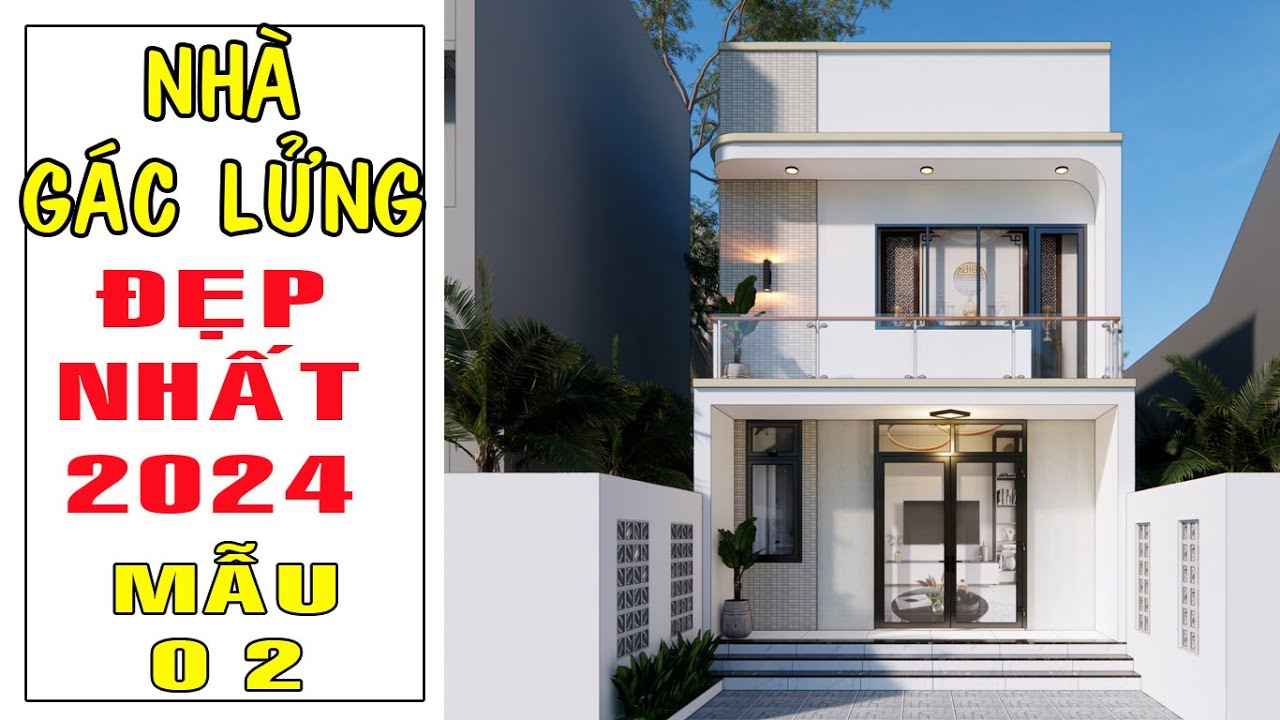 Nhà gác lửng 3 phòng ngủ 5mx12m có ban công thiết kế giả lầu