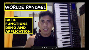 WORLDE PANDA 61 MIDI KEYBOARD DEMO AND RECORDING APPLICATION
