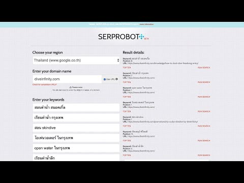 เช็คอันดับเว็บของเราบน Google ด้วย Serprobot.com - By WebWithWP.com