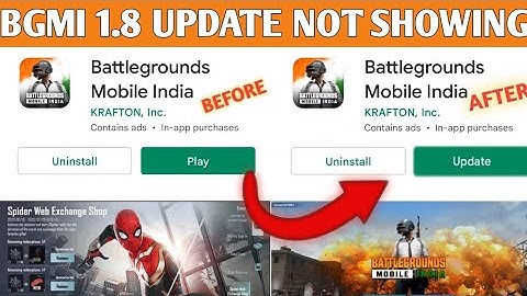bgmi 1.8 update not showing in Play Store problem fix | bgmi 1.8 update is here | bgmi 1.8 update 🔥🔥