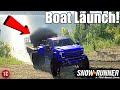 SnowRunner: BUYING A BOAT AND GOING TO THE LAKE!