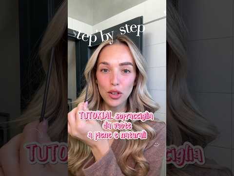 Video Se vuoi le sopracciglia PERFETTE, guarda questo ??