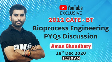 Bioprocess Engineering PYQs discussion