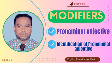 Hsc Modifier | Pronominal Adjective | HSC | SSC | University Admission Test | BCS | Class-04