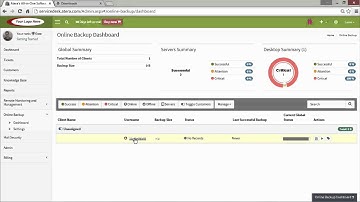 Online Backup client installation