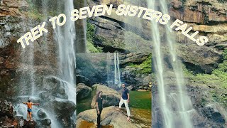 Seven sisters falls trekking// sohra // polo orchid cherrapunjee // waterfalls