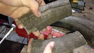 como fazer cabo de faca com chifreHow to make a knife with a horn