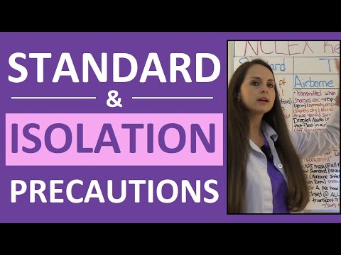 Standard & Isolation Precautions Nursing | Infection Control Contact, Droplet, Airborne PPE NCLEX