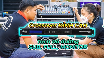 Crossover StarSound DSP-408 – Tối ưu trong tầm giá cho sự kiện| Tách rõ các đường FULL, SUB, MONITOR