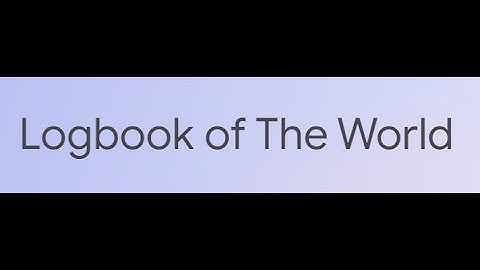 Logbook of The World LoTW