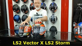 Comparativo Capacetes LS2 Vector X Storm