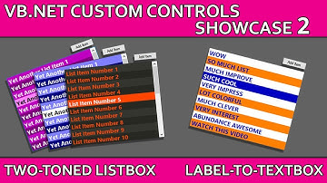 VB.NET Custom Controls Showcase 2