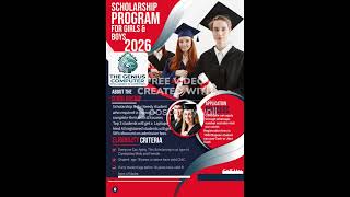 scholarship Program 2026 for Girls and Boys.