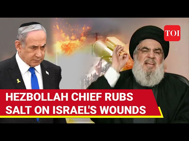 'Attacks Won't Stop': Hezbollah Chief Roars Against Israel & Arab Leaders Over Gaza Onslaught class=