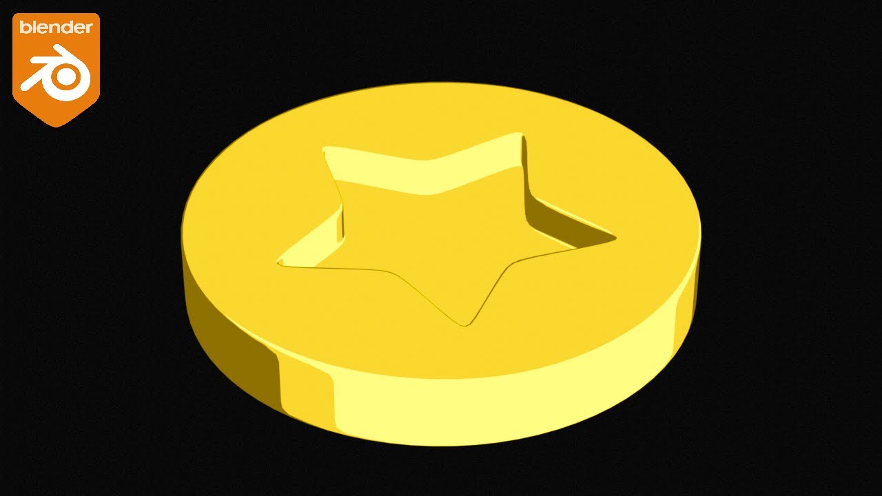 【Blender : モデリング講座】第33回 : スターコインの作り方