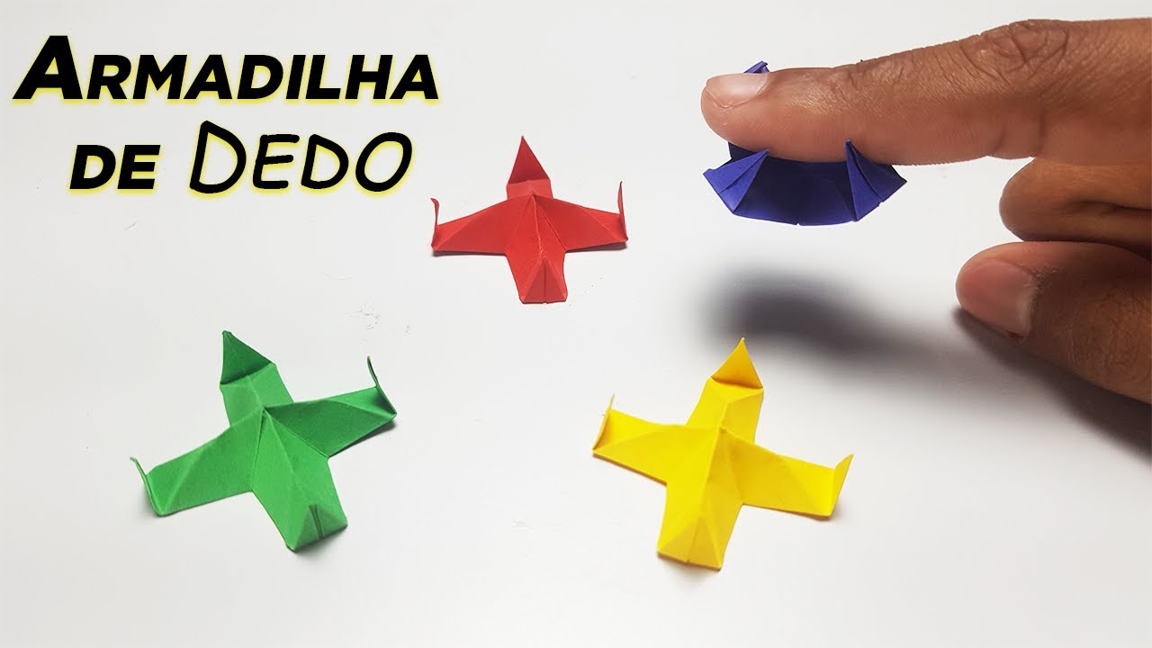 Como Fazer um Brinquedo de Papel Anti-Stress. [DIY Armadilha de Dedo ...
