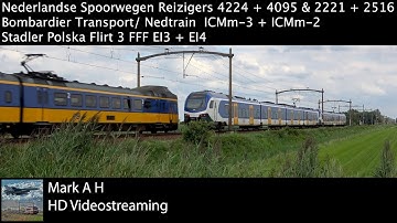 Nederlandse Spoorwegen Reizigers 4224 + 4095 & 2221 + 2516
