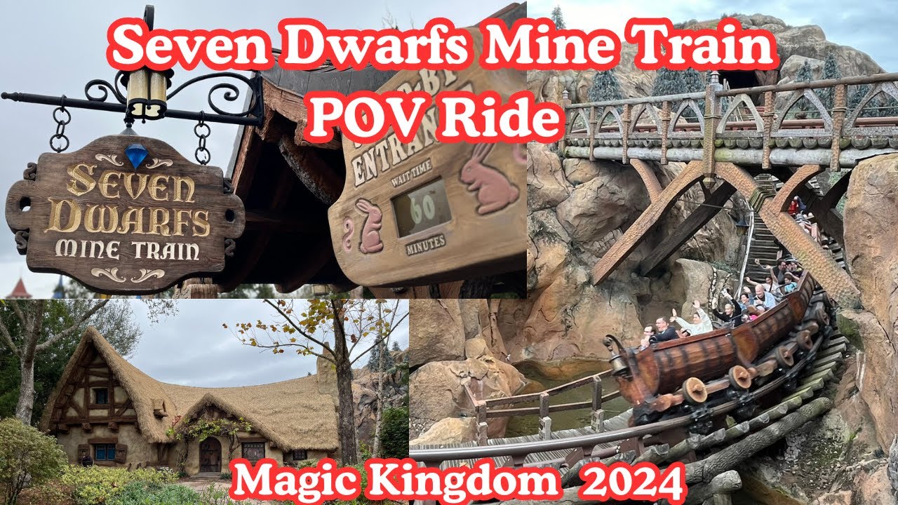 Mine Train Ride Magin Seven Dwarfs Mine Train POV RIde Disney Magic Kingdom 2024 - YouTube