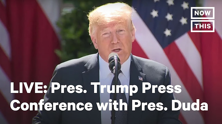 Pres. Trump Gives a Press Conference with Polish Pres. Andrzej Duda | LIVE | NowThis
