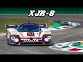 1987 jaguar xjr8  v12 flybys downshifts  flames spa  monza 2019