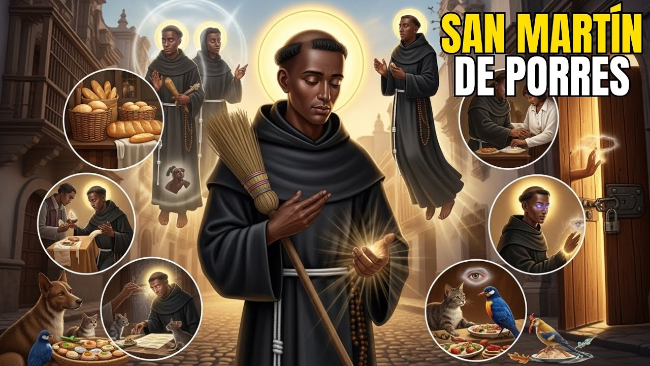 ✨ 7 MILAGROS IMPOSIBLES de SAN MARTÍN DE PORRES | Bilocación, Levitación, Multiplicación