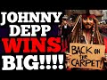 Johnny Depp wins BIG! He&#39;s BACK on the RED CARPET and DOES NOT NEED Hollywood or Amber Heard!