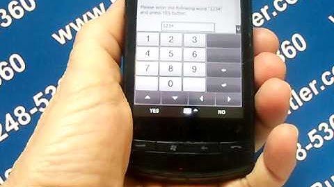 HTC Pure - Erase Cell Phone Info - Delete Data - Master Clear Hard Reset