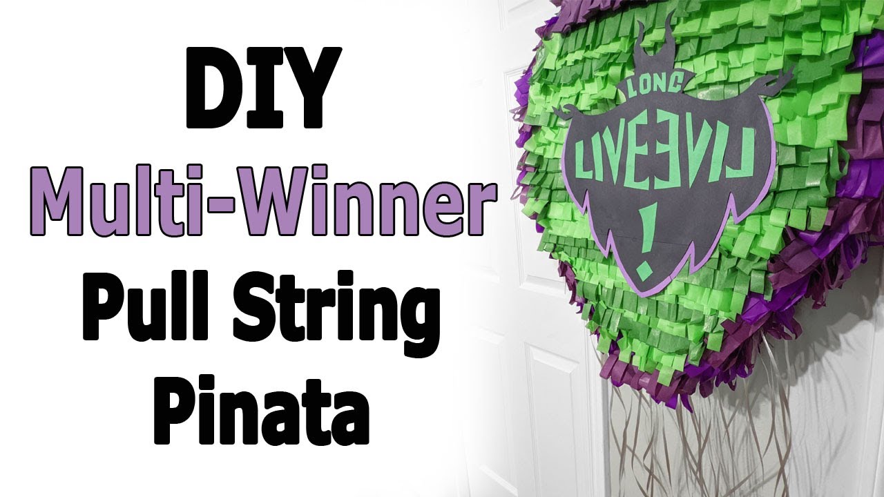 DIY Pull String Pinata Multiple Winners 