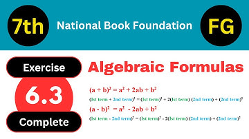 Class 7th Math Chapter 6 Exercise 6.3 (Complete)  (NBF)  Math Clinic