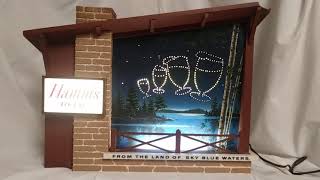 Hamm's vintage Starry Night motion light advertising sign